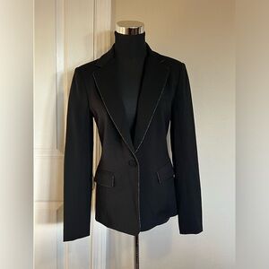 Bailey 44 Black Blazer with Subtle Stitching